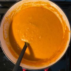 A picture of Low Effort Red Lentil Vegetable Soup.