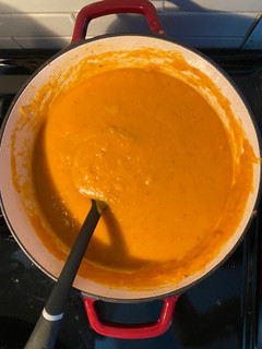 A picture of Low Effort Red Lentil Vegetable Soup.
