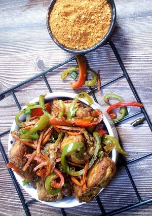 Pepper tofu (pepper awara) ainihin hoton girkin