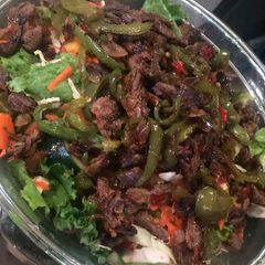 A picture of Beef salad.