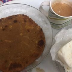 A picture of Besan wali roti or chane ki daal ki roti.