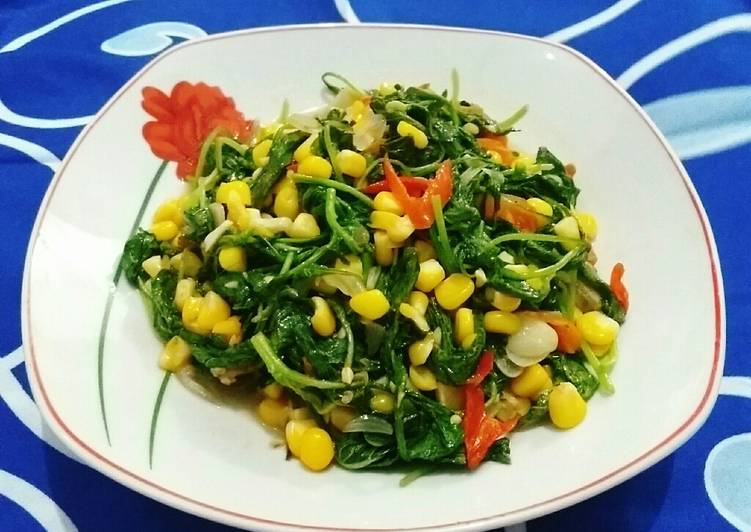 Resep Tumis Bayam Jagung Pipil Lezat