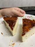 Basque burnt cheesecake ชีสเค้กหน้าไหม้ หม้อทอดไร้น้ำมัน สูตรหวานน้อย