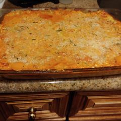 ITALIAN Doodle and spagetti squash cheesy bake. VEGAN A picture of ITALIAN Doodle and spagetti squash cheesy bake. VEGAN.