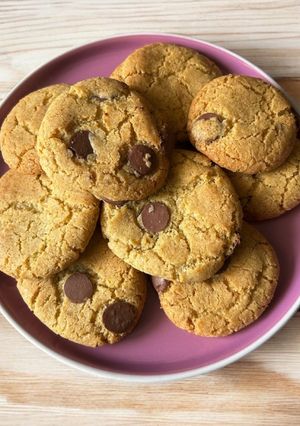 Una foto de Galletas con chispas de chocolate