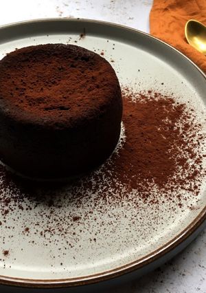 A picture of The ultimate chocolate fondant.