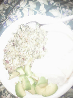 A picture of Spinach,cabbage & egg mixed served with ugali.