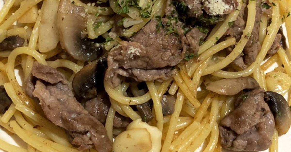 Resep Wagyu Aglio Olio with Mushroom and Truffle Oil oleh Felicia