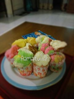 Foto resep Bolu kukus pelangi