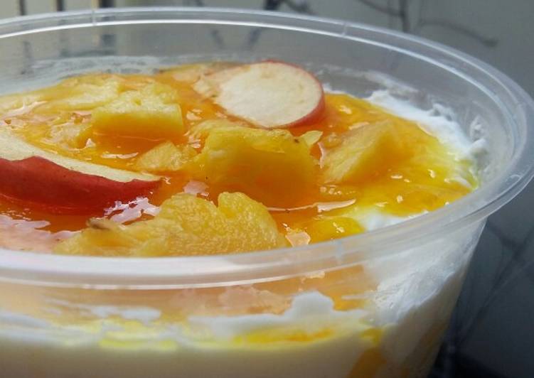 Resep Unbake Apple Pineapple Cheesecake Anti Gagal