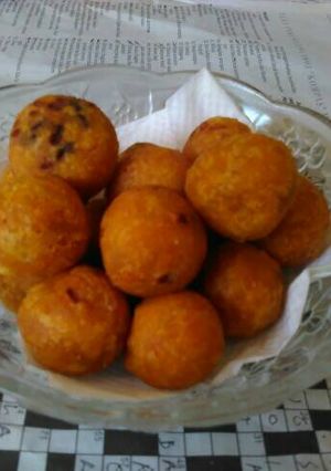 Foto resep Bola bola ubi kukus goreng mini