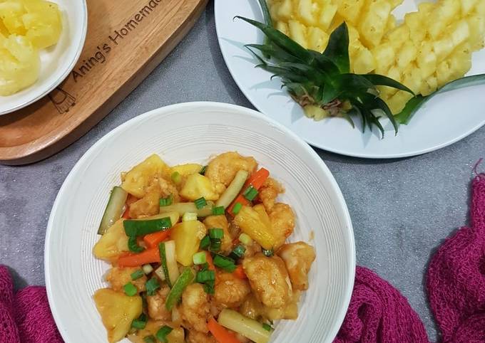 Resep 115 Ayam Asam Manis Nanas Oleh Aning Miza Cookpad