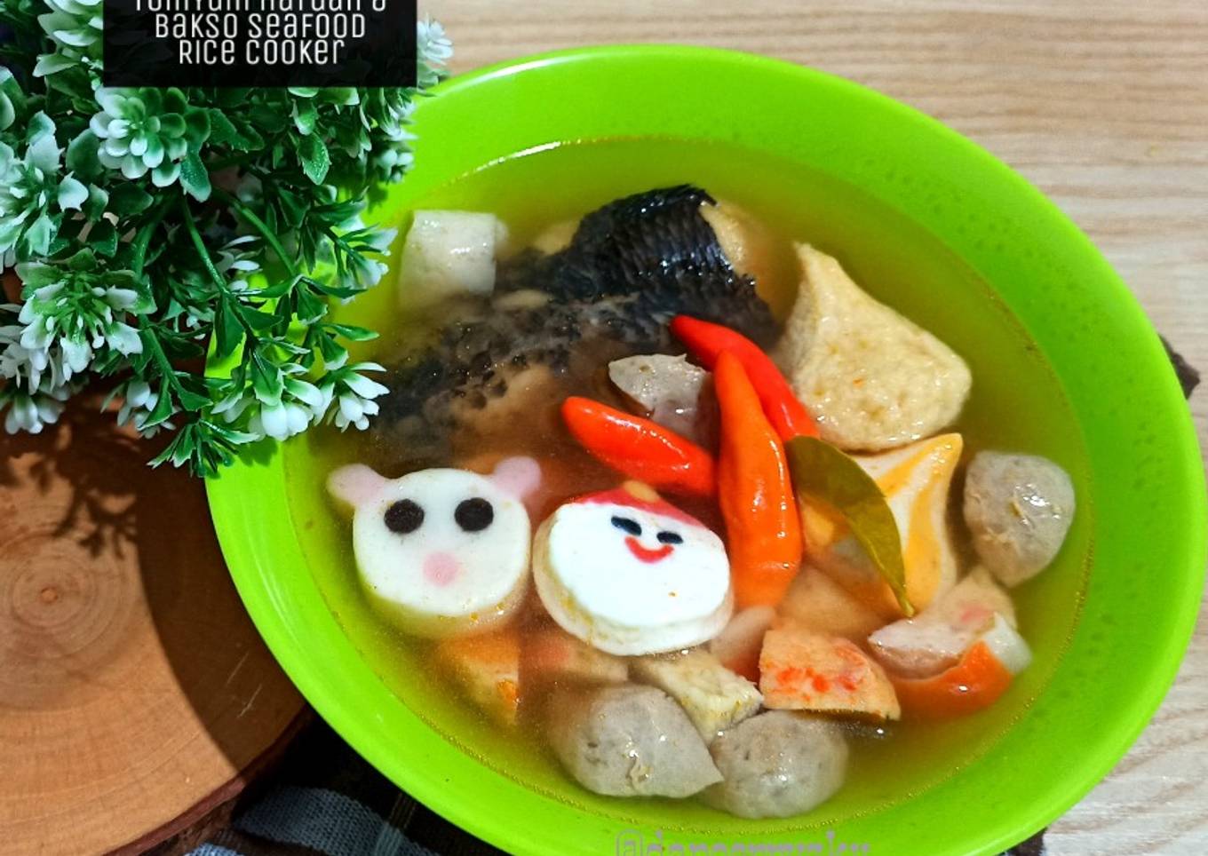 TomYum Haruan dan Bakso Seafood Rice Cooker