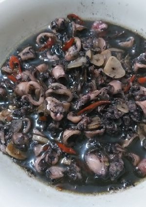 Foto resep Cumi masak hitam simple