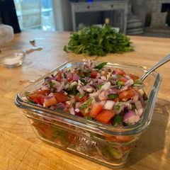 A picture of Pico de gallo.