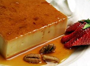 Una foto de Flan de yemas