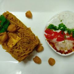 Paneer chole pulao A picture of Paneer chole pulao.