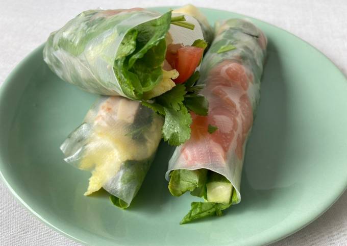 Prepara esta RECETA de rollitos vietnamitas con papel de arroz