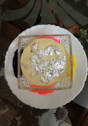 A picture of Kesar phirni.