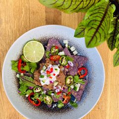 Green Herb Vegan Nachos 🌿 🌱🌶 A picture of Green Herb Vegan Nachos 🌿 🌱🌶.