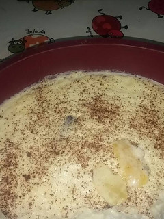 Una foto de Arroz con leche meloso