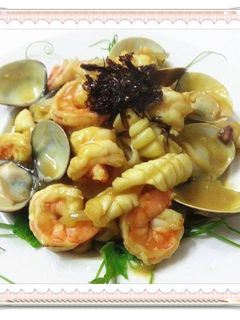 簡單~咖哩海鮮炒麵 的食譜成品照片