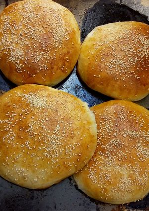 صورة لوصفة خبز الهمبرجر