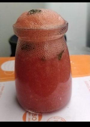 A picture of Watermelon Mint Mocktail.