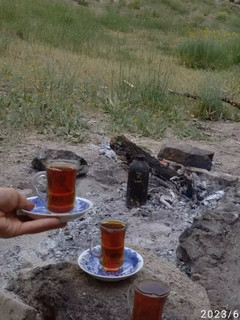 عکسی از دستور چای هل گل زعفران آتیشی