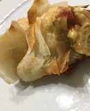 Masa Philo rellena de pollo