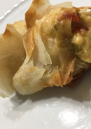 Una foto de Masa Philo rellena de pollo