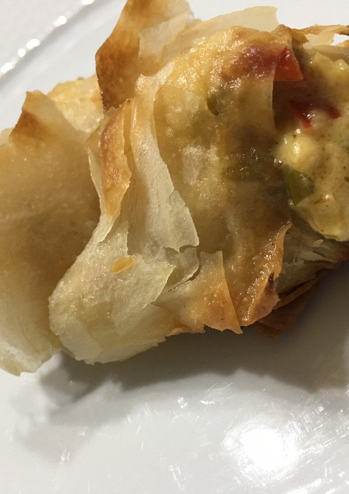 Una foto de Masa Philo rellena de pollo