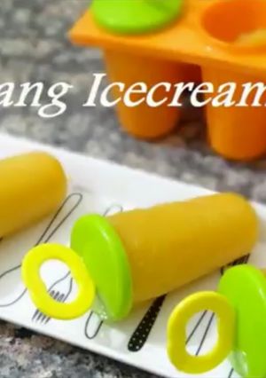 A picture of Mango Tang Icecream Recipe - Kids Favourite Icecream.