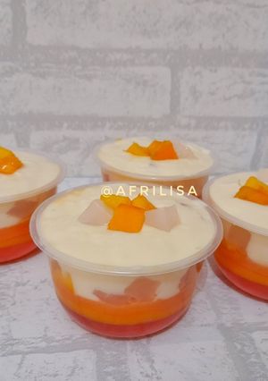 Foto resep Mango Cheese Pudding