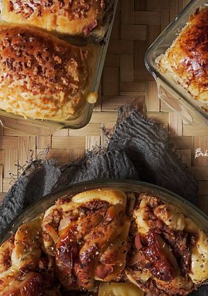 Foto resep Roti Isi Tanpa Ulen (Coklat Kopi, Bolognese, Coklat Keju)
