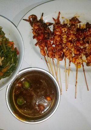 Foto resep Sate seafood bakar madu
