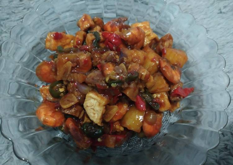 Udang Kentang Saus tiram