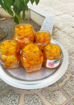 عکسی از دستور مربای هلو🍑🍯