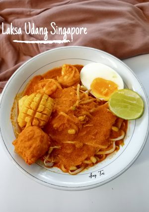 Foto resep Laksa Udang Singapore
