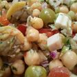 Ensalada de garbanzos variada
