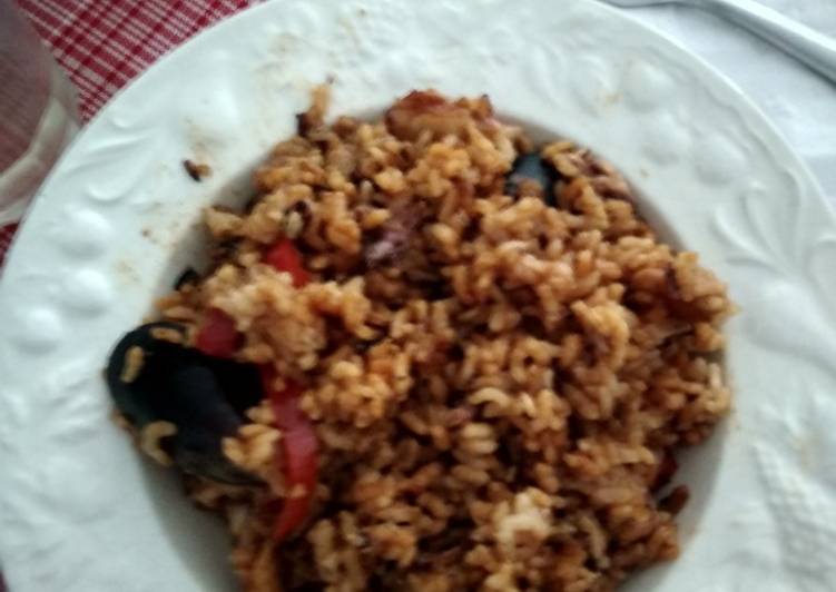 Arroz mar-montaña al horno