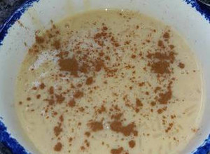 Una foto de Arroz con leche con azúcar quemada tipo caramelo