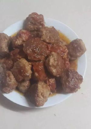 Hình của món Thịt viên sốt cà chua.