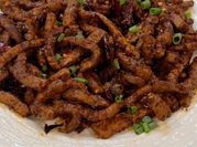 A picture of thin sliced round steak