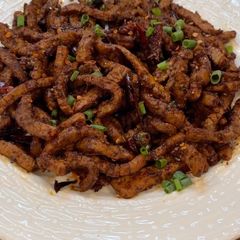 A picture of Easy Prep Sichuan Style Beef Jerky.