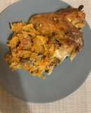 Капуста тушеная с колбасой и грибами