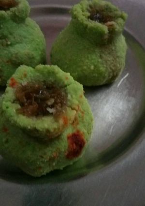 A picture of Green pea halwa kalash.