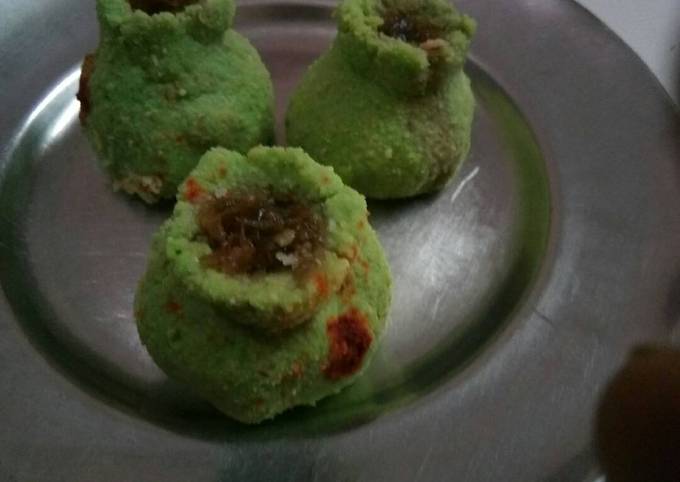 Green pea halwa kalash