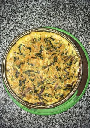 Una foto de Soufflé tallos remolacha 2