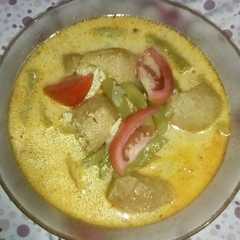รูปของ Santen kuning buncis, tahu pong,